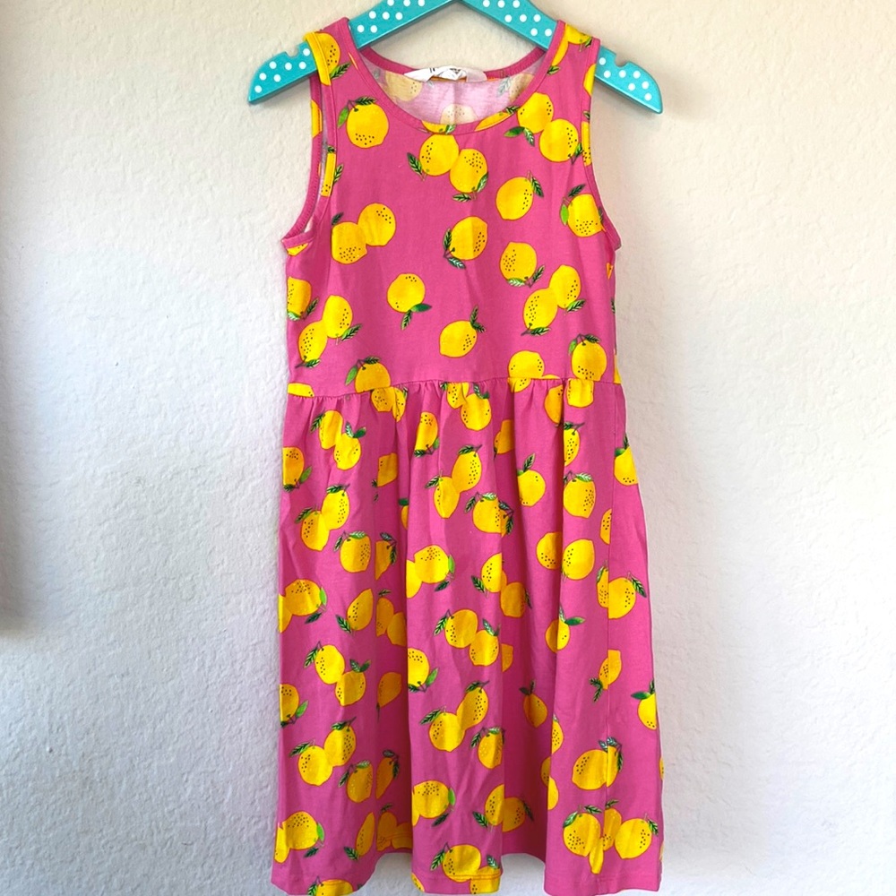 3/$20 New Super Lemons Tank Dress Size 8-10